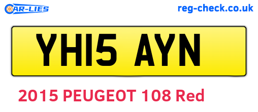 YH15AYN are the vehicle registration plates.