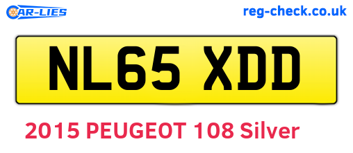 NL65XDD are the vehicle registration plates.