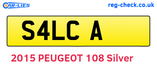 S4LCA are the vehicle registration plates.