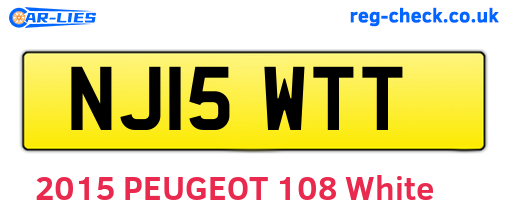 NJ15WTT are the vehicle registration plates.