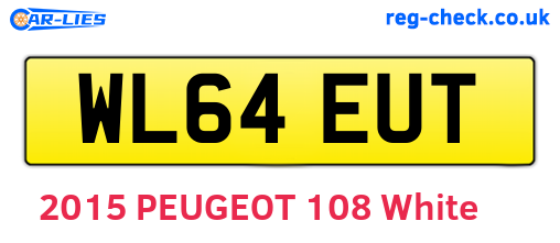 WL64EUT are the vehicle registration plates.