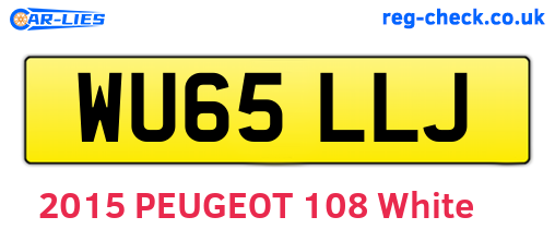 WU65LLJ are the vehicle registration plates.