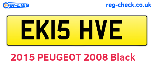 EK15HVE are the vehicle registration plates.