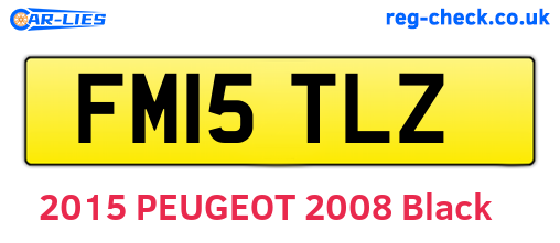 FM15TLZ are the vehicle registration plates.