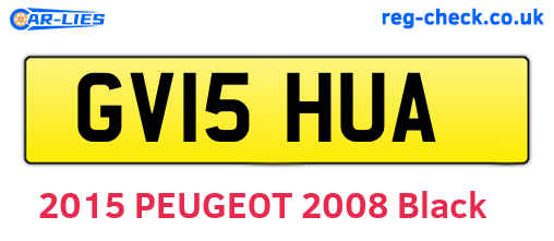GV15HUA are the vehicle registration plates.