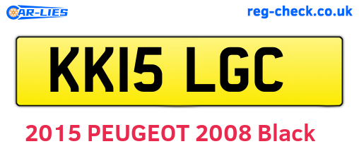 KK15LGC are the vehicle registration plates.