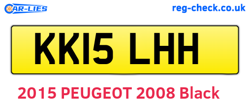 KK15LHH are the vehicle registration plates.