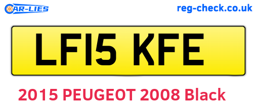 LF15KFE are the vehicle registration plates.