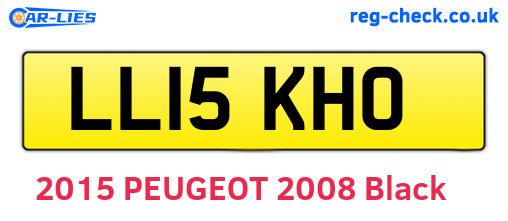 LL15KHO are the vehicle registration plates.