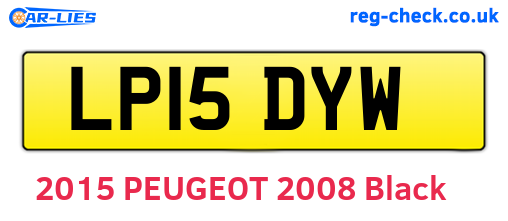 LP15DYW are the vehicle registration plates.