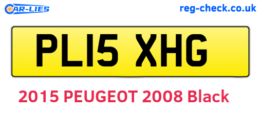 PL15XHG are the vehicle registration plates.
