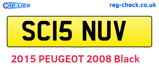 SC15NUV are the vehicle registration plates.