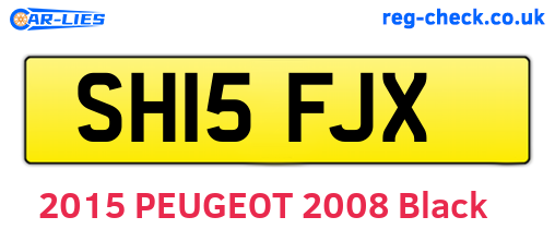 SH15FJX are the vehicle registration plates.