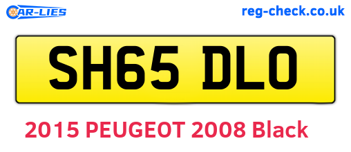 SH65DLO are the vehicle registration plates.