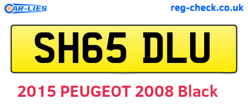 SH65DLU are the vehicle registration plates.