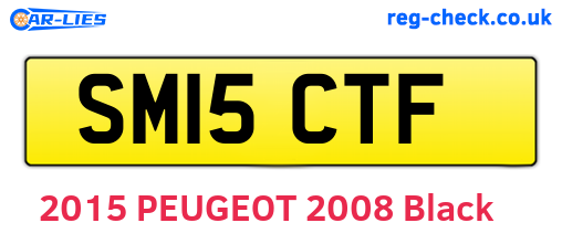 SM15CTF are the vehicle registration plates.