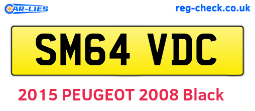 SM64VDC are the vehicle registration plates.