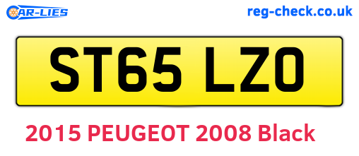ST65LZO are the vehicle registration plates.