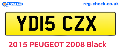 YD15CZX are the vehicle registration plates.