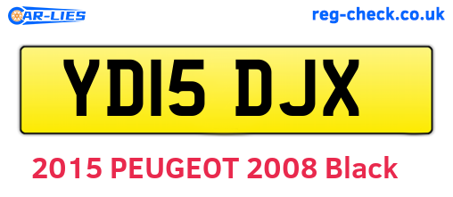 YD15DJX are the vehicle registration plates.