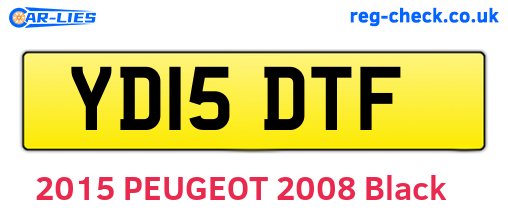 YD15DTF are the vehicle registration plates.