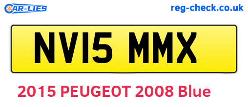 NV15MMX are the vehicle registration plates.
