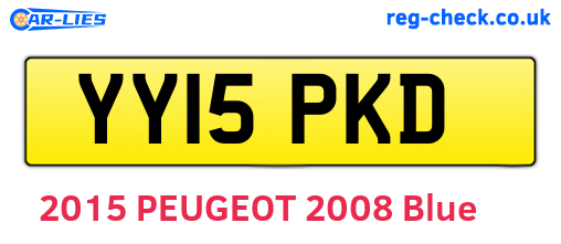 YY15PKD are the vehicle registration plates.