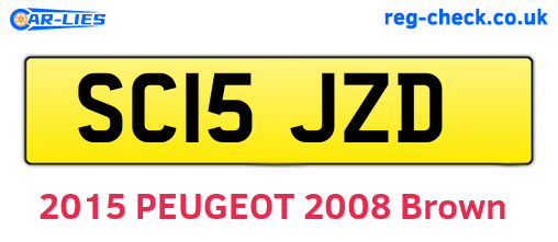 SC15JZD are the vehicle registration plates.