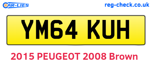 YM64KUH are the vehicle registration plates.