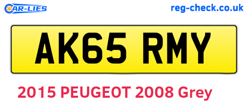 AK65RMY are the vehicle registration plates.