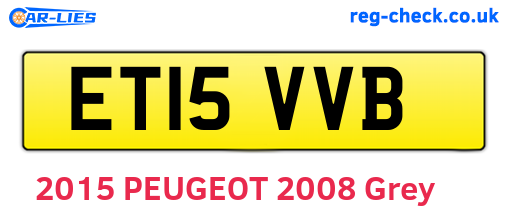 ET15VVB are the vehicle registration plates.