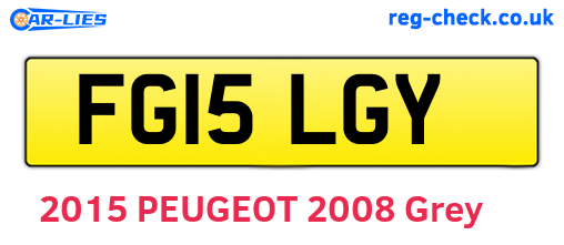 FG15LGY are the vehicle registration plates.