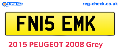 FN15EMK are the vehicle registration plates.