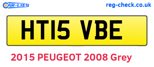 HT15VBE are the vehicle registration plates.