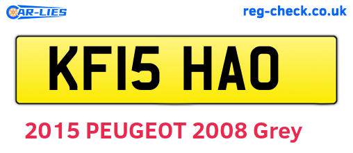 KF15HAO are the vehicle registration plates.