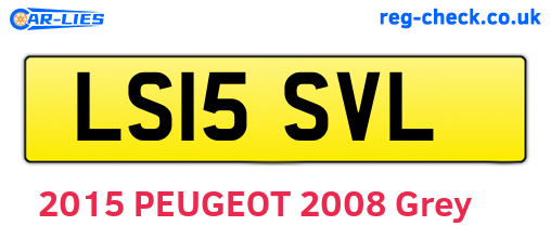 LS15SVL are the vehicle registration plates.