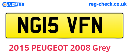 NG15VFN are the vehicle registration plates.