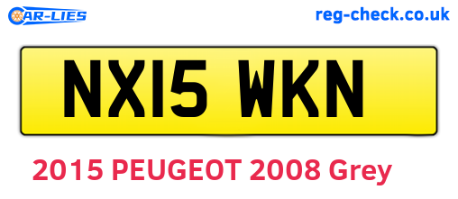 NX15WKN are the vehicle registration plates.