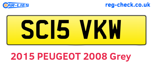 SC15VKW are the vehicle registration plates.