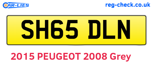 SH65DLN are the vehicle registration plates.