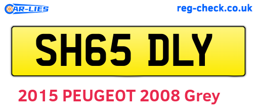 SH65DLY are the vehicle registration plates.