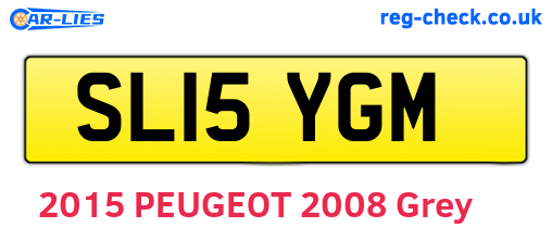 SL15YGM are the vehicle registration plates.