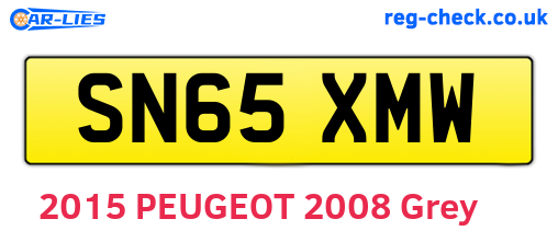 SN65XMW are the vehicle registration plates.