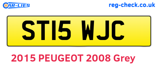 ST15WJC are the vehicle registration plates.