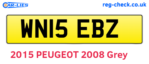 WN15EBZ are the vehicle registration plates.