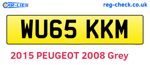 WU65KKM are the vehicle registration plates.