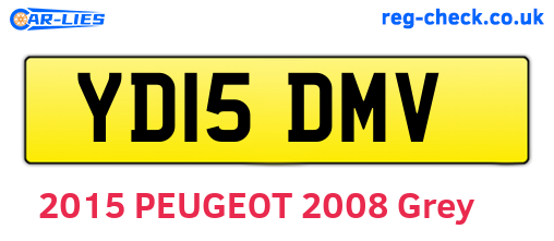 YD15DMV are the vehicle registration plates.