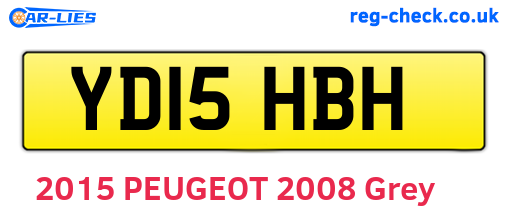 YD15HBH are the vehicle registration plates.