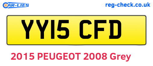YY15CFD are the vehicle registration plates.