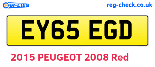 EY65EGD are the vehicle registration plates.